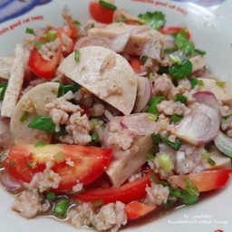 ยำวุ้นเส้น หมูยอ หมูสับ