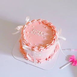 charming white bow (เพิ่มชื่อได้)