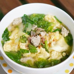 Clear Soup With Egg And Minced Pork