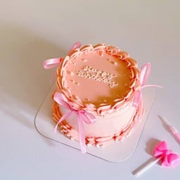 charming pink bow (เพิ่มชื่อได้)