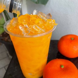 น้ำส้มคั้นสด