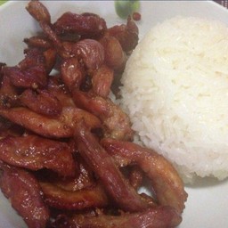 ข้าวหมูแดดทอด
