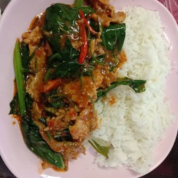 ผัดพริกแกงคะน้าหมู