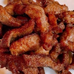 หมูทอด+น้ำพริกมะเขือเทศ