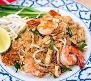ตาพรานบุญผัดไทยกุ้งสดอาหารตามสั่ง