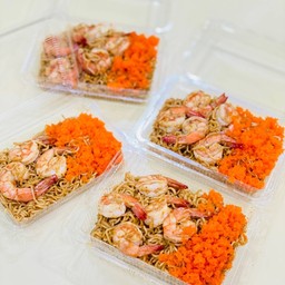 มาม่าผัดฉ่ากุ้ง+หมู+ไข่กุ้ง Size M