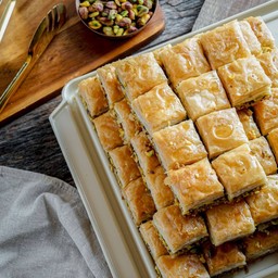 Square Baklawa Pistachios