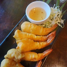 กุ้งชุปแป้งทอด