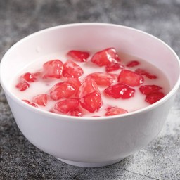 ทับทิมกรอบ Water Chestnut Dumplings in Coconut Milk