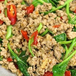 ข้าวคะน้าหมูสับ