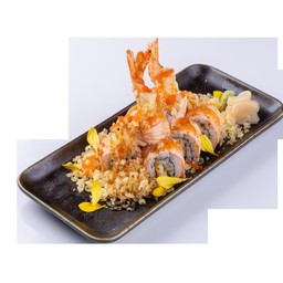 แซลมอน และ กุ้งเทมปูระ โรล