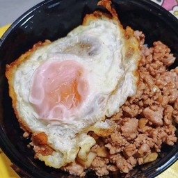 ข้าวหมูสับน้ำมันหอย