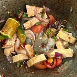 ตำเกาเหลาหมูยอ