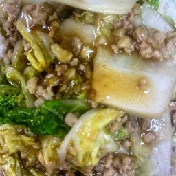ข้าว ผัดผักกาดขาวไก่