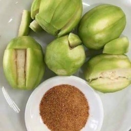 เซทมะกอกน้ำ จิ้มกับ พริกเกลือกะปิกุ้งแห้ง