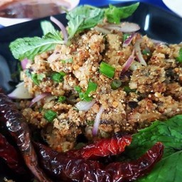 ลาบปลาดุกย่าง