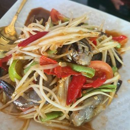 ตำปูปลาร้ากุ้งสด