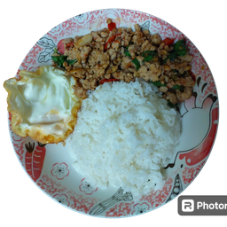 กระเพราหมูสับ