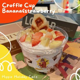 ครอฟเฟิล คัพ วิปครีม บานาน่า&สตอเบอร์รี่