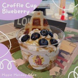 ครอฟเฟิล คัพ วิปครีม บลูเบอร์รี่