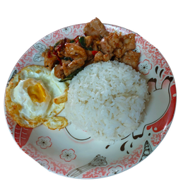 กระเพราหมูชิ้น