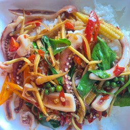 ฉ่าหมึก เผ็ดๆ