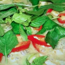 ข้าวเขียวหวานหมูสับ