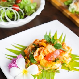 หมึกผัดไข่เค็ม