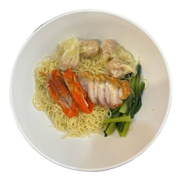 บะหมี่เกี๊ยวเป็ด&หมูกรอบ