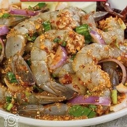 ลาบกุ้งสด