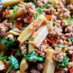 ข้าวพริกแกงหน่อไม้ไก่สับ