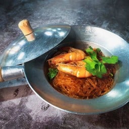 กุ้งอบวุ้นเส้นเห็ดหอม