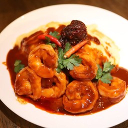 ข้าวไข่ข้น ซอสมันกุ้ง