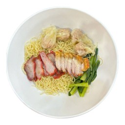 บะหมี่เกี๊ยวหมูแดง&หมูกรอบ