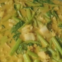 แกงเทโพหมูสามชั้นผักบุ้ง