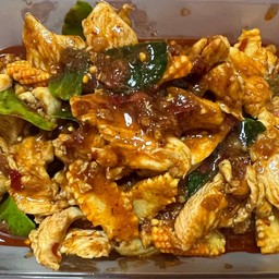 ผัดพริกแกงไก่(กับข้าว)