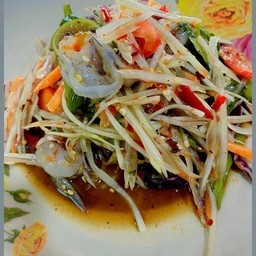 ตำกุ้งสด