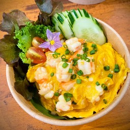 ข้าวไข่ข้นกุ้ง