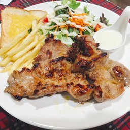 สเต็กหมูสันคอ