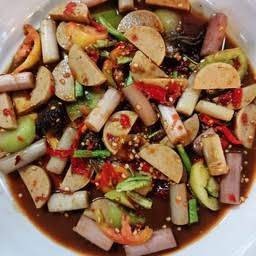 ตำสายบัวหมูยอ