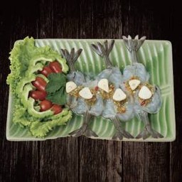 #9.)  กุ้งแช่น้ำปลา 必食生蝦刺生