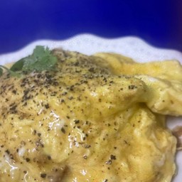 ข้าวไข่ข้นไข่2ฟอง(ไม่ใส่เนื้อสัตว์)