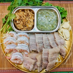 กุ้ง+สามชั้นมะนาว ชุดใหญ่