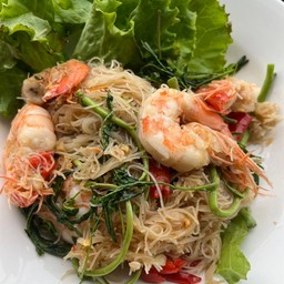 รวมเส้น หมี่ผัดซอสมันกุ้ง