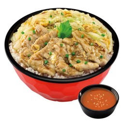 ชาบูหมูผัดแห้งซอสคุโร (เสิร์ฟพร้อมข้าวญี่ปุ่น)