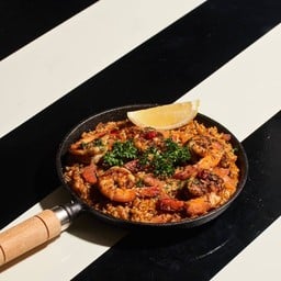 Gampas paella