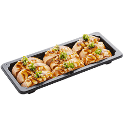 Aburi Salmon Sushi with Teri mayo Sauce (9 pcs)