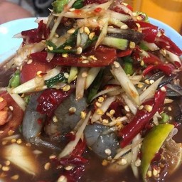 ตำกุ้งสด