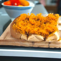 (ขนมปังแผ่น)ฝอยทองนูเทลล่า 1แผ่น