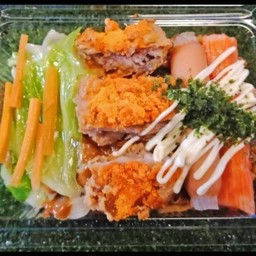 ปูอัดใส้กรอกไก่ทอดชีส